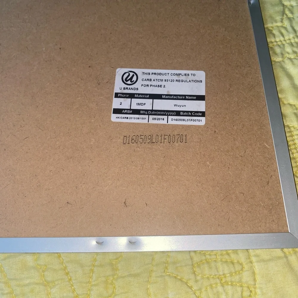 White Magnetic Dry Erase Calendar Board